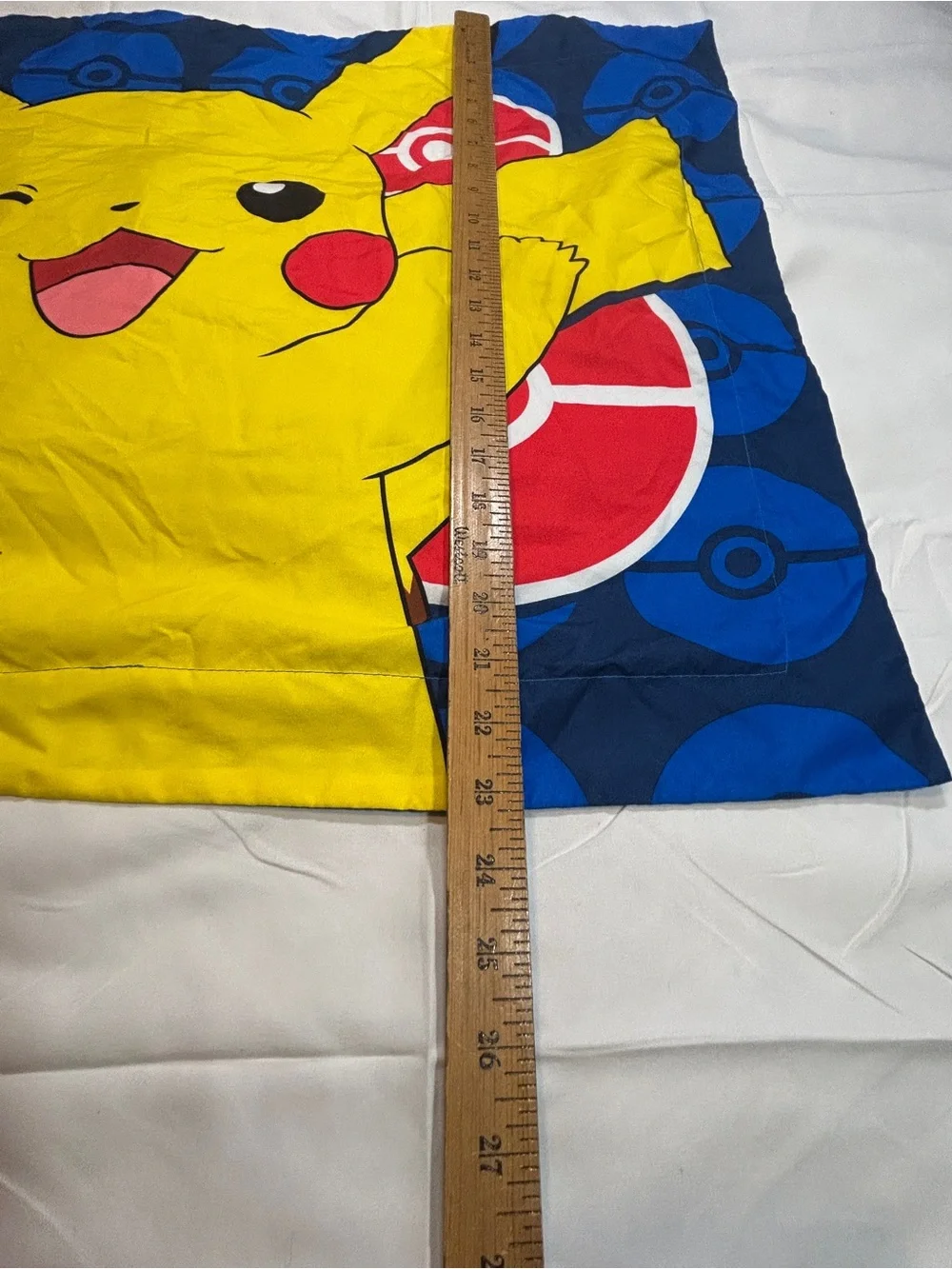 Pokémon Pikachu Pillowcase Set 2 Pillowcases + 1 Sham Blue Yellow Poké Ball